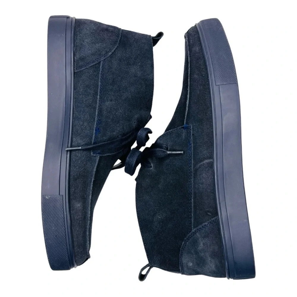 Express Navy Suede Leather Lace Up Chukka Sneakers Men’s Size 8